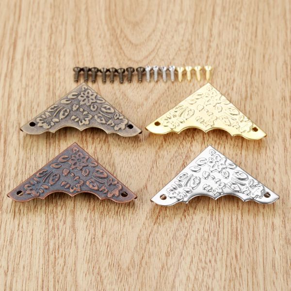 20 pezzi da 37 mm per gioielli regalo in legno protettori decorativi protettori decorativi cornice angolare protezione decorativo mobili hardware mobili