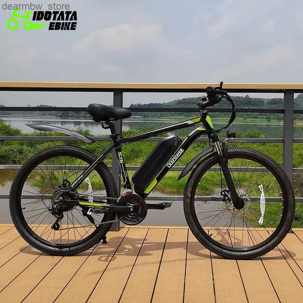 Bikes Idotatata 500W Ectric Bicyc 48V 12,8 AH Batteria di litio 24 mph 21 velocità di montagna adulta Mountain Ectric Bike Ectric Cycling E-Bike 26 pollici L48