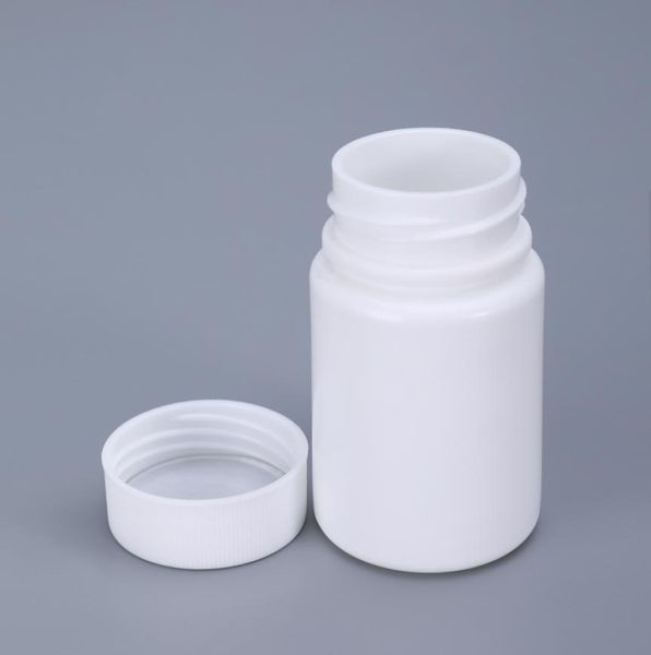 50 ml leere HDPE Plastikpillenflaschen mit Schraubkappenmedizinverpackungsbehälter für Kapselnolid Agent Whole7730851