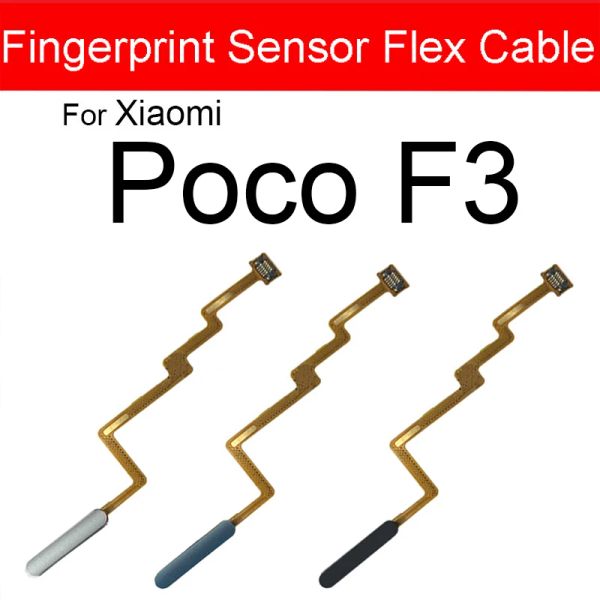Cavo Flex sensore di impronta digitale per Xiaomi Poco X3 Pro F3 Pro M3 Pro per Redmi 9T Home Tasto Tocco di ID impronta digitale con pulsante di accensione