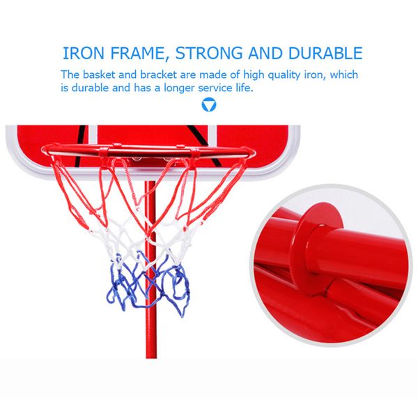 Kleinkind Verstellbarer Basketball -Hoop Stand Rack für Innenbabys im Freien im Freien im Freien im Freien Ball Sport Backboard Rim Shooting Kinder Spielzeug Spielzeug