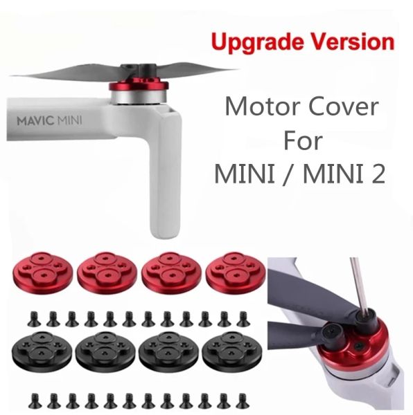 Drones Alumínio de alumínio Motor Motor Cover Motor Evite Scratch Hélice para DJI Mavic Mini / Mini 2 Drone Universal Acessórios