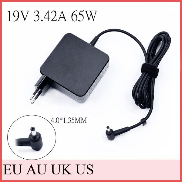 Adattatore UE 19V 3.42a 65W 4.0*1.35 Adattatore per laptop caricatore di potenza per Asus ZenBook UX32VD UX305CA UX31A X201E UX305F S200E ADP65DW