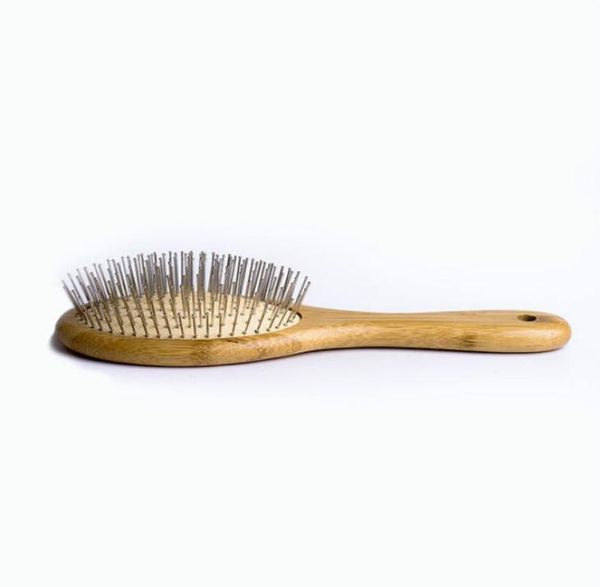 Haarbürsten Holzstahl Nadelbürste Pinbürste Kopfhautmassage Verbessertes Gesundheitsholzpaddel Kamm 2211043810795