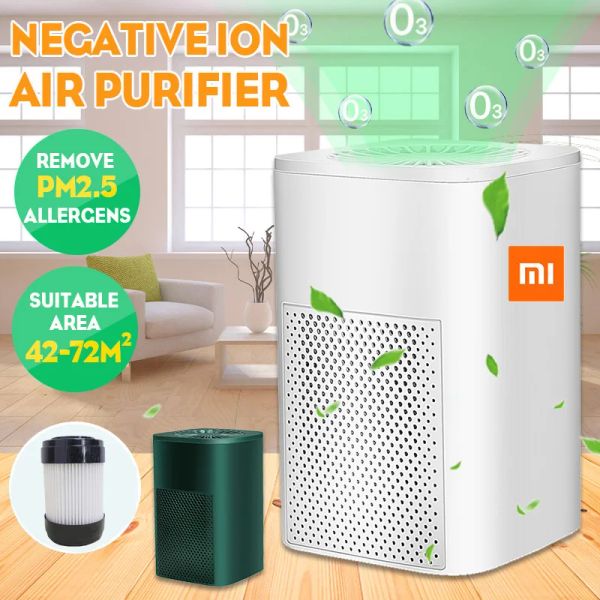 Bewässerungsträger Xiaomi Luftreiniger Ionisator Generator Deodorizer USB Home Luftreiniger Entfernen Sie Formaldehyd PM2.5 Rauchgeruch Allergien Haustiere Haare