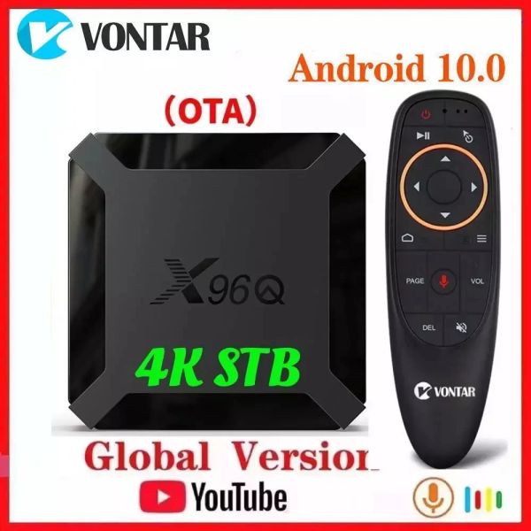 Box vontar x96q Android 10 Smart TV Box Android 10.0 Allwinner H313 TVBox Odtwarzacz MultiMedialny Czterordzeniowy Wi -Fi YouTube Aktual