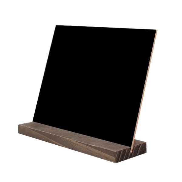 Tabletop Chalkboard Schild Vintage Style Placeholder Blackboard doppelseitig beschreibbares Blackboard -Etikett mit Basis für Hochzeitshäuser