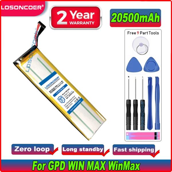 Batterie Losoncoer 20500MAH 45451653s batteria per GPD Win Max Winmax Player Player per laptop batterie per laptop
