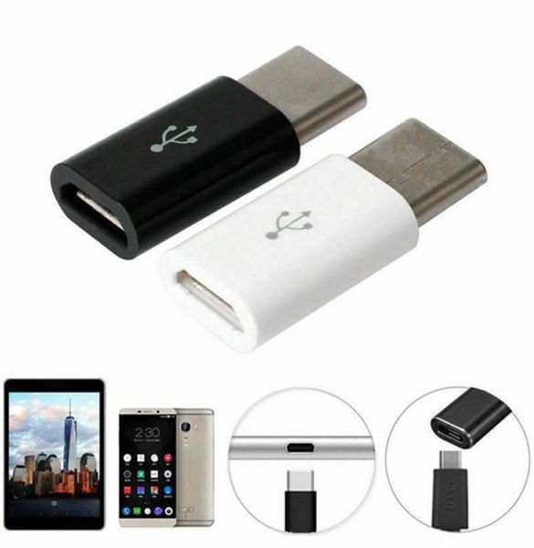 Адаптер мобильного телефона Micro USB к USB C Adapter Microusb разъем для Xiaomi Huawei Samsung Galaxy A7 Адаптер USB Тип C1095984