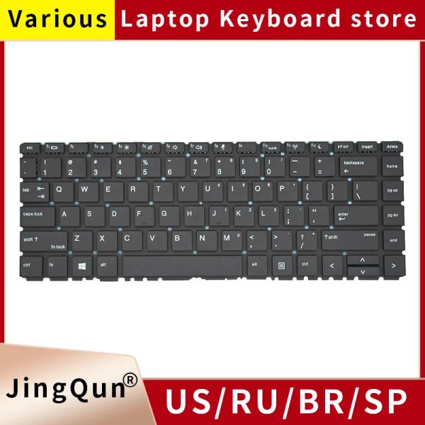 Teclados nos laptop russos para o teclado para HP Provook 440 G6 445 G6 445R G6 440 G7 445 G7 HSNQ15C HSNQ24C HSNQ21C L44589031