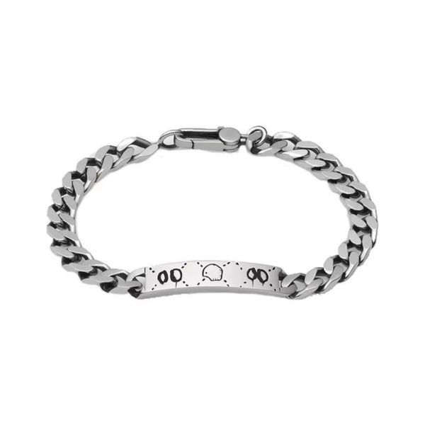 pulseira de designer pulseira para homens mulheres unissex prata pulsação de fundo para a namorada lembrete jóias de charme de moda