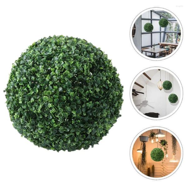 Dekorative Blumen hängen künstlichen Grasball gefälschte Pflanze Topiary Faux Green rund für Wohnkultur