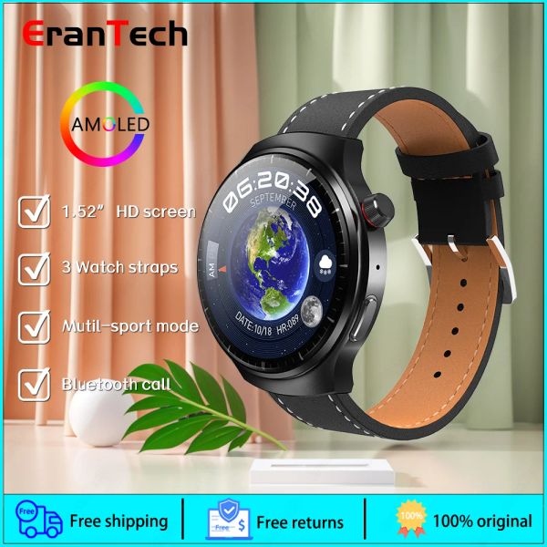 Con CHATGPT 3 WatchBands Smartwatch HW6 Max con schermo curvo AMOLED e chip SF32LB551 superiore e supporto Baidu Maps di supporto