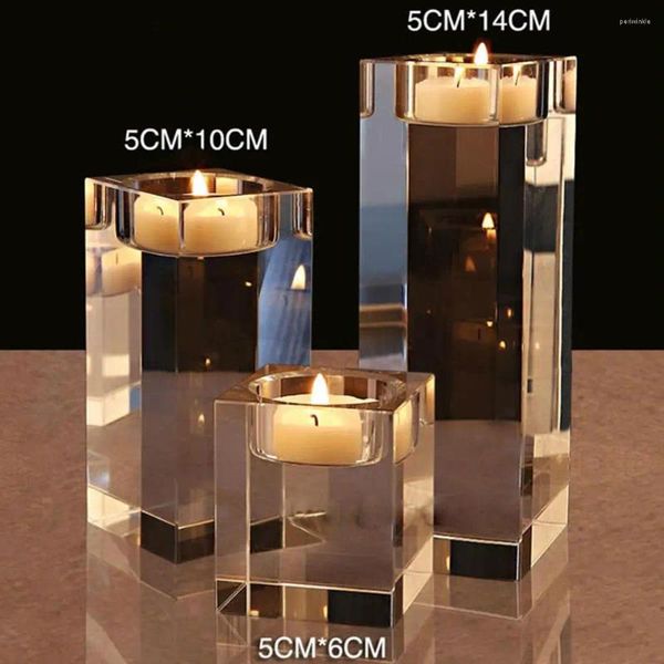Держатели свечей искусственные хрустальные романтические держатели Tealight Candlestic