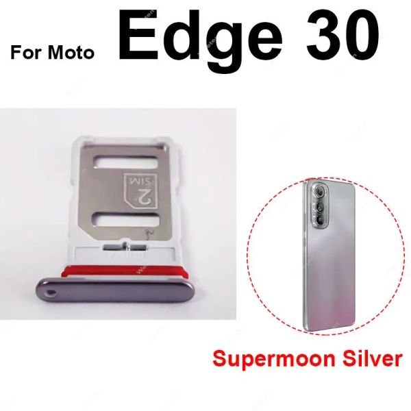 Per Motorola Moto Edge 30 Pro Neo X30 Sim Porta vassoio SIM Dual Sim Card Card Adapter Adapter Adapter Parti