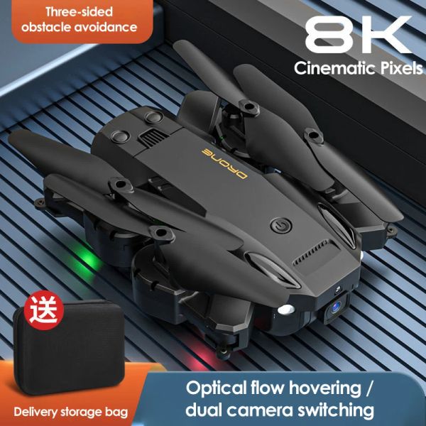 Droni 8k drone 4K 4K Profesional Automatico Evitamento dell'ostacolo pieghevole Droni HD Photografia aerea per boy Toy Remote Control Dron