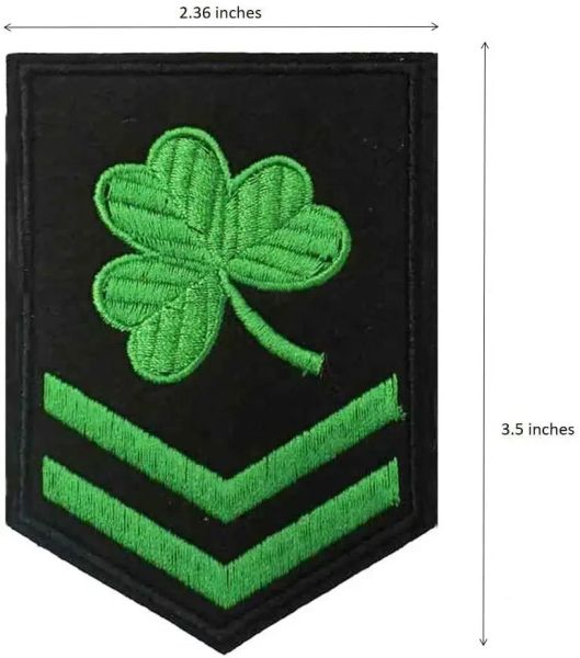 Badge ricamato a fiore di cranio Personalità Clover Clover Patch Militare Gancio cucido Gancio Outpack Outpack Descali decorativi