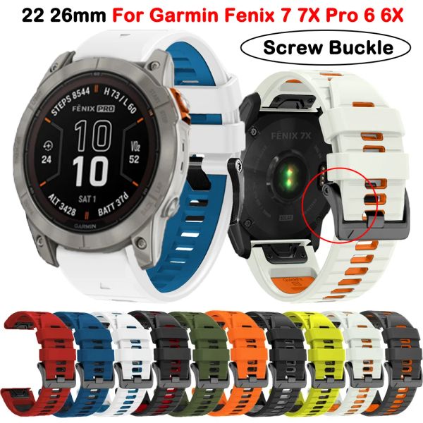 Strap QuickFit 26mm da 26 mm per Garmin Fenix 7 7x Pro 6 6x Pro 5 5x più enduro 2 cinghia Smart Watch Bracciale silicone Bracciale Canda