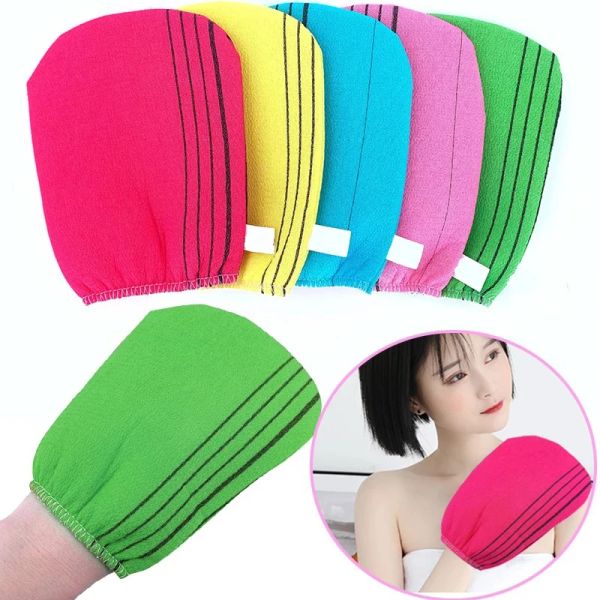 5pcs Peeling Bad Waschlappen Körperpeelte Dusche weiche Handtücher grobe Sand Sauna Badetuch Badezimmerzubehör 13x18 cm