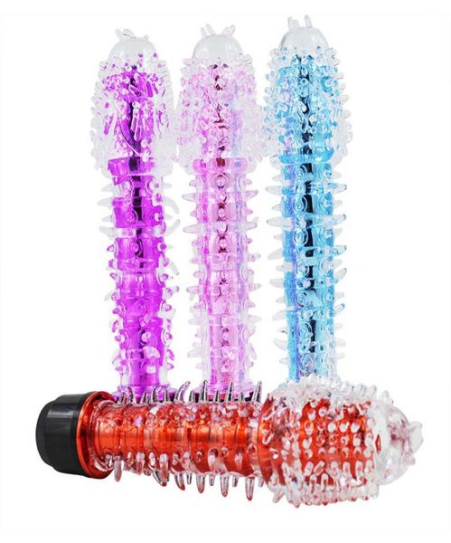 Multippeed колючих вибратора Magic Massager Dildo Toys for Women Sex Products 4 Colors4353709