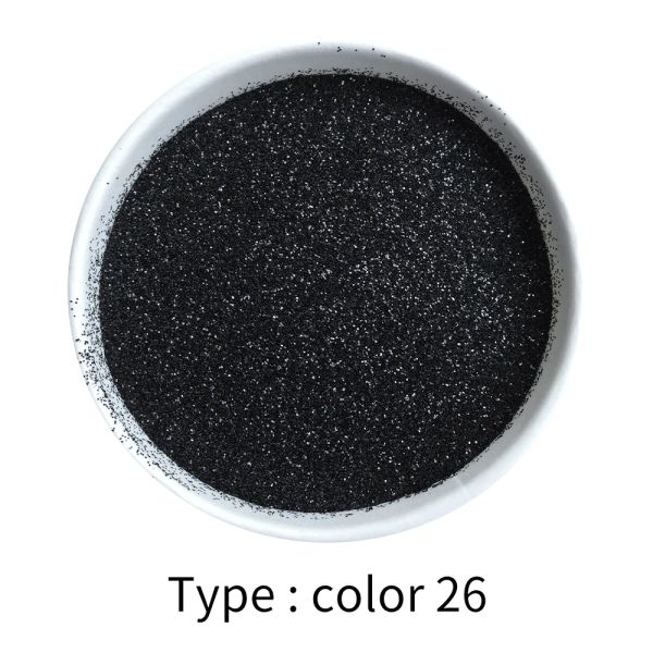 50g Black Glitter Powder Pigmment Coating Pintura em pó para pintar Decorações de unhas Artes automotivas