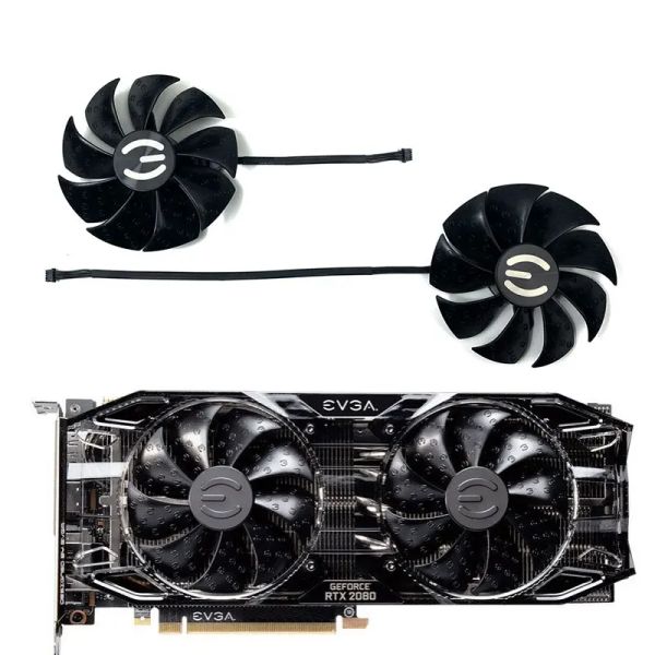 Pads New 87 -мм PLA09215S12H 4PIN RTX2080 2080TI GPU Вентилятор для EVGA RTX 2080 TI 2060 2070 Super XC Ultra Gaming Card Card Cooler