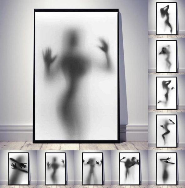 Dipinti bagno tela sexy interno soggiorno decorazione moderna figure personalizzate poster di arte della parete estetica immagini9726140
