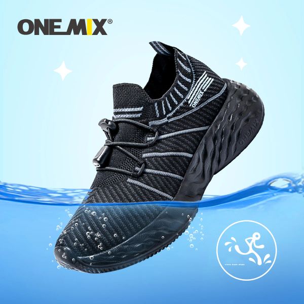 Кроссовки OneMix Водонепроницаемые детские кроссовки высококачественные детские кроссовки для мальчиков дышащие сетчатые мягкие антидиргические детские спортивные туфли на открытом воздухе