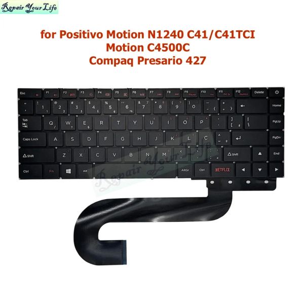 Teclados SCDY3151 PTBR Brasil Teclado para Positivo Motion N1240 C41 C41TCI C4500C COMPAQ PRESARIO 427 Telacos brasileiros portugueses