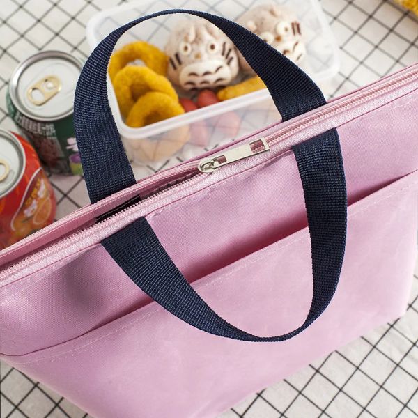 Personalisierte tragbare Lunchbox -Tasche Stickereien Namen für Schulabsparungen Bier Cooler Handtasche praktische Box -Tasche Food Bags