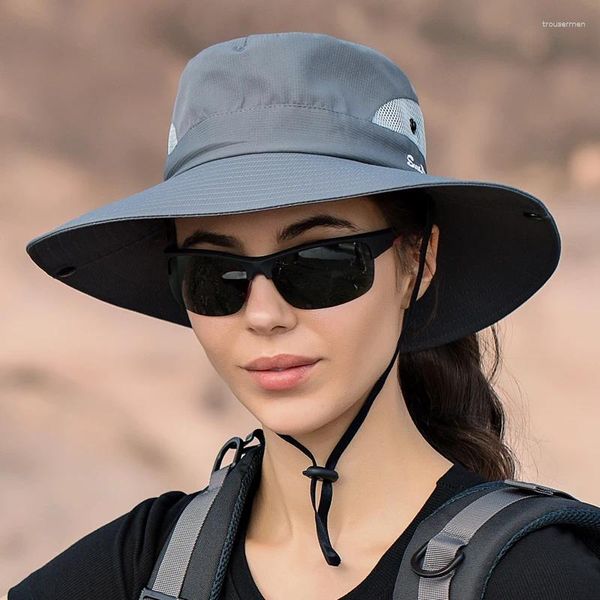 Berets Sommer im Freien Sonnenhut atmungsable faltbare Gesichtsmaske weiblicher Lochfischer