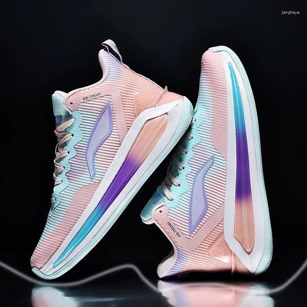 Scarpe da basket Sneaker viola per uomini da uomo professionista Donne Atletico Basma da allenamento atletico