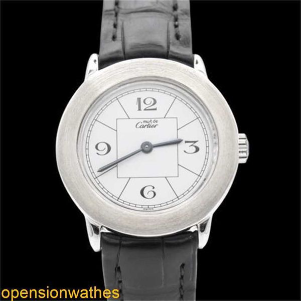 Schweizer Uhren Ronde de Carters Uhren Ladies Carters 'Must de' Ronde Modell 1806 Ziffern in 925 Silver Case FNGB