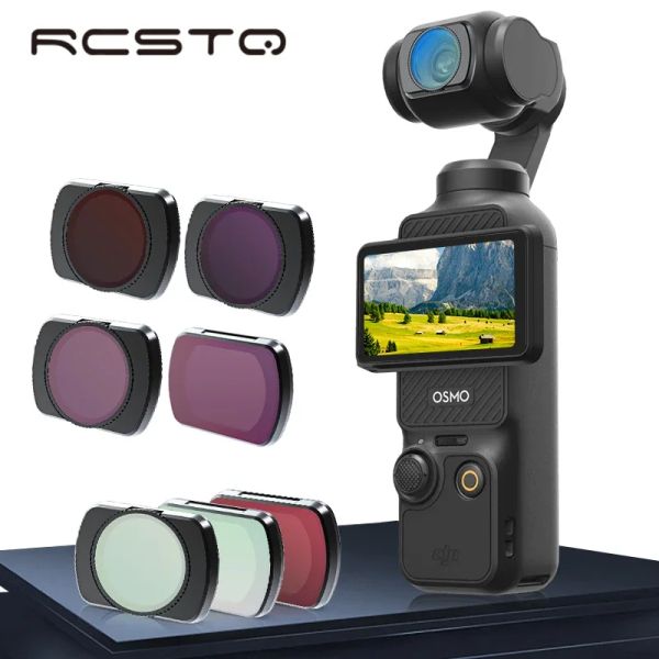 Acessórios RCSTQ para DJI OSMO Pocket 3 Filtros Definir Magnético UV Ajustável CPL ND8/ 16/32/64 Para ossmo Pocket3 Sports Camering Acessórios