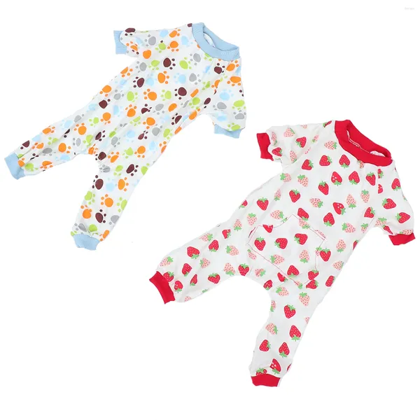 Abbigliamento per cani Pago per animali domestici Dogsuits Bodysuits tute per la casa cucciolo a 4 gambe traspiranti vestiti per vestiti di cotone camicette di cotone notturno