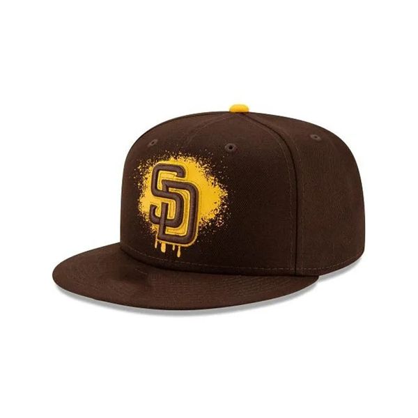 24 Styles Padreses-SD Brief Baseball Caps Spring Casual Fashion Casquette Knochen Baumwollhut für Männer Frauen Kleidung Großhandel Snapback Hats V6