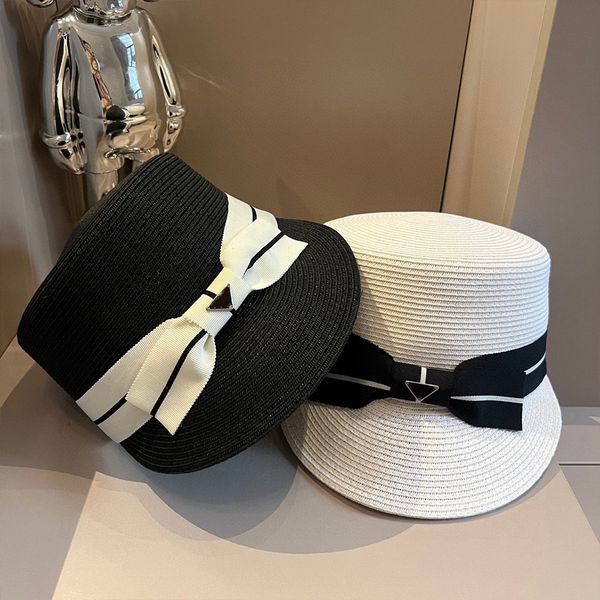 Роскошная дизайнерская шляпа, соломенная шляпа, модная летняя пляжная шляпа, шляпа с широкополосной рыбаком, праздничный туристический козырек, пик края, плоская шляпа с отделкой (B0138)