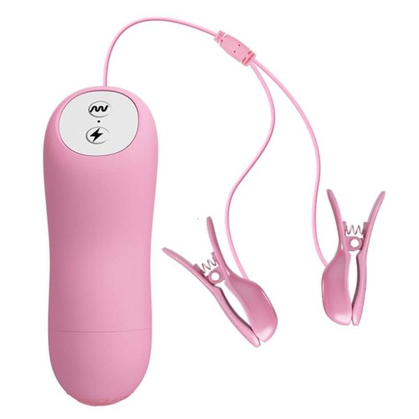 12 velocità Massaggio del seno Nipple Vibratore Clitoris Clip morsetti vibranti giocattoli sexy per donne a 3 funzioni scosse elettriche