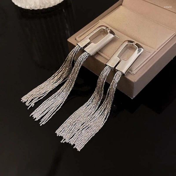 Orecchini dangle Freetry Luxury Geometric Long Chain Tassel per donne Design unico Dropping Gioielli Regali di gioielli
