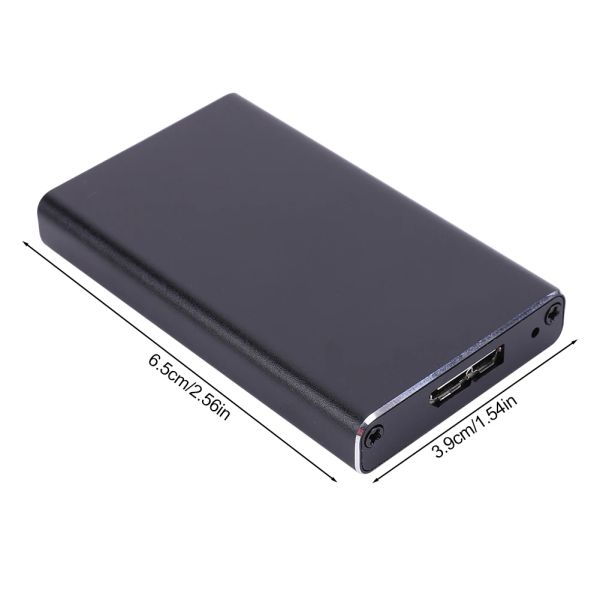 MSATA zu USB 6Gbit / s USB 3.0 bis MSATA SSD -Gehäuse USB3.0 bis MSATA -Fall Hartplattenadapter M2 SSD externe HDD Mobile Box HDD -Fall