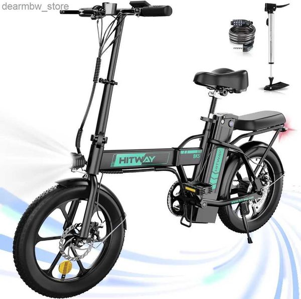 Bicicletas Bicicleta Ectric Adulta Bicicleta Elétrica com Bateria de 36V/12ah rovab 16 x 3,0 pneu gordo dobrável Bicyc L48