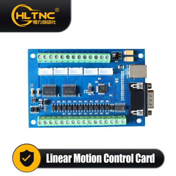 Placa de fuga CNC USB Mach3 5AXIS Controller Support Stepper and Servo Motor 100kHz com interface MPG de cabo USB