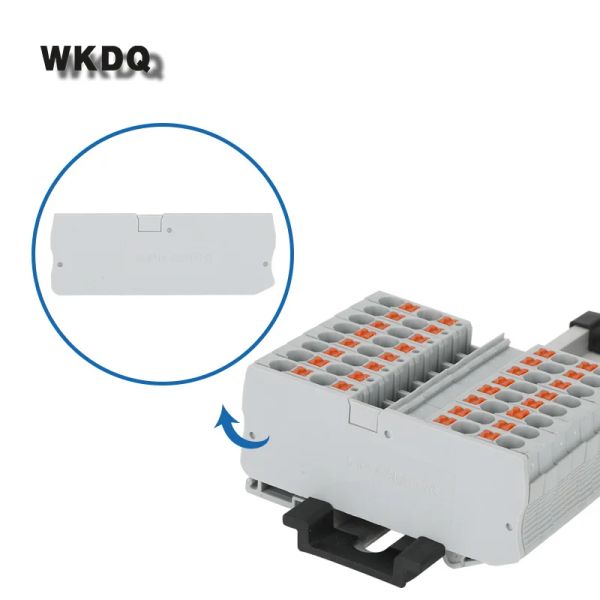 10pc D-PT4-Qu-Plastikplatte für elektronische Barriere PT4-Quattro-Zubehör-Stecker DIN-Schienenklettanschluss Blockende Abdeckung D-PT 4-Qu