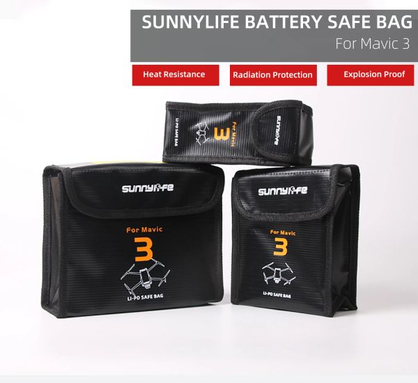 Drohnen Mavic 3 Drone Battery Safe Bag Protective Lipo Safo Safo Explosionssicheres Zubehör für Mavic 3