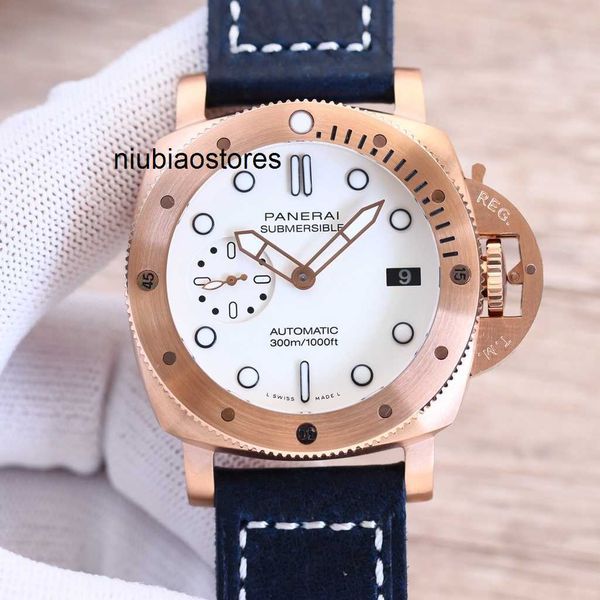 Uhren für luxuriöse Herren mechanische Uhr Schweizer Automatische Bewegung Sapphire Mirror 42 mm importiert Gummi -Uhrband -Marke Italien Sport Armbanduhren TR0s TR0s