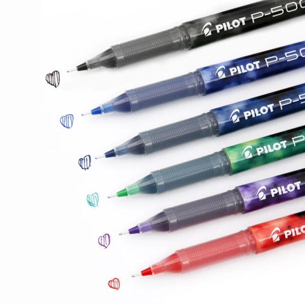 Pilot Precise P-500 Gel Ink Rolling Ball Stick Penne, 0,5 mm Extra fine, inchiostro verde viola rosso nero, giapponese originale