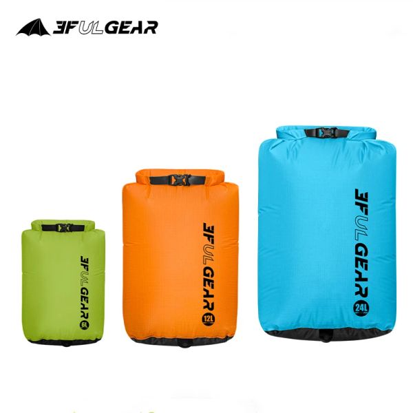 3F Ul Gear Gear de armazenamento à prova d'água Bolsa de nadar em bolsa seca 15d 30d Silicone Travel Passagem Pesca Drifting Sacos de rafting