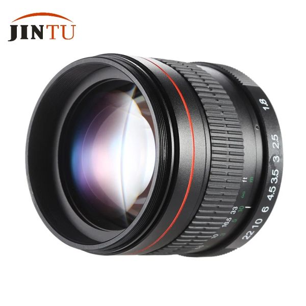 Acessórios Jintu 85mm f/1.8 Lente de retrato para Canon EOS 5d 6d 7d 50d 70d 60d SL1 T5i T4i T3i T2i DSLR Câmera Lente Prime Prime Lente Prime Lente Prime Lente