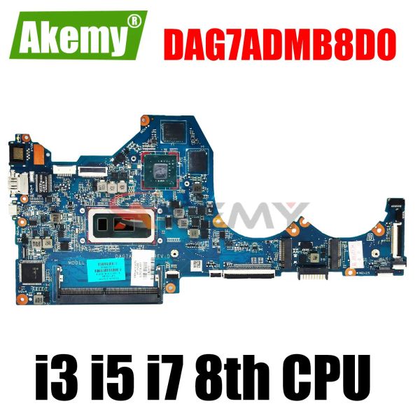 Mãe G7AD para HP Pavilion 14CE 14CE0000 TPNQ207 Laptop Placa -mãe L36237601 L36237001 com i3 i5 cpu dag7admb8d0