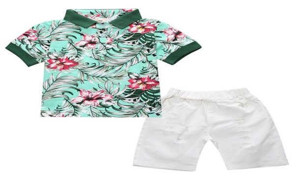 Roupas de menino conjuntos de verão de verão 2021 Crianças Baby Summer Tshirt calças TwoPiece Casual Kids Clothings 9276440